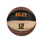 Mini Aangepaste Naam Speler Nummer Leeftijd Basketbal (Voorkant)