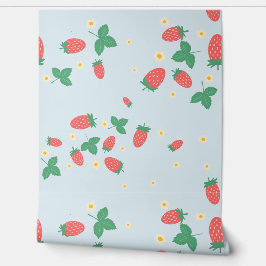 Mini Aardbeibloesem Behang