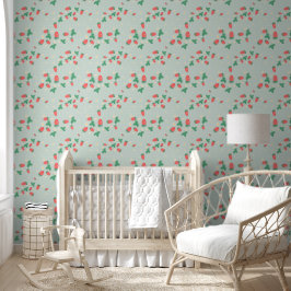 Mini Aardbeibloesem Behang