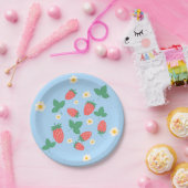 Mini Aardbeibloesem Papieren Bordje (Feest)