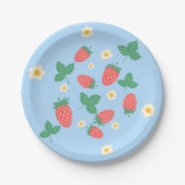 Mini Aardbeibloesem Papieren Bordje (Voorkant)