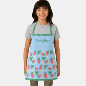 Mini-aardbeibloesem personaliseerbaar schort (Insitu)