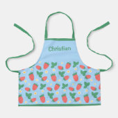 Mini-aardbeibloesem personaliseerbaar schort (Voorkant)
