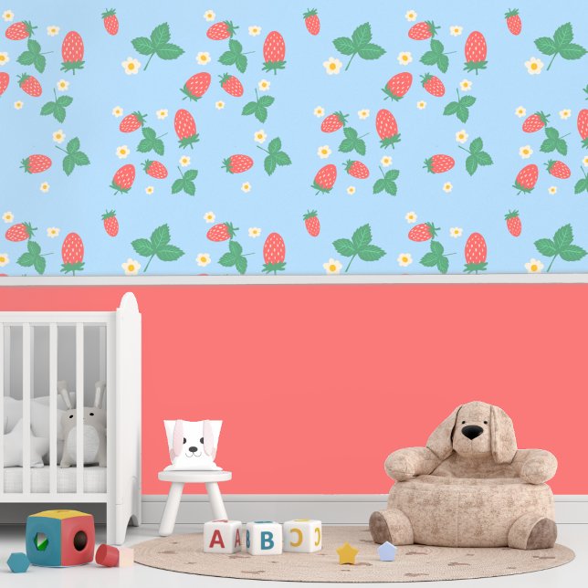 Mini Aardbeienbloesem Behang (Creator heeft geüpload)