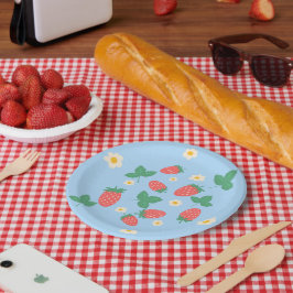 Mini Aardbeienbloesem Papieren Bordje