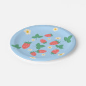 Mini Aardbeienbloesem Papieren Bordje (Gekanteld)