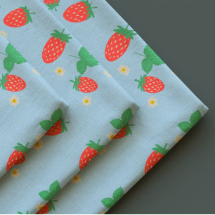 Mini Aardbeienbloesem Stof