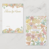 Mini Advice for Mama Baby shower cards Advieskaart (Voorkant / Achterkant)