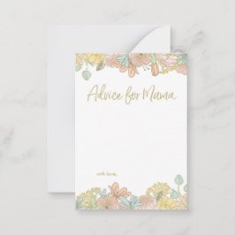 Mini Advice for Mama Baby shower cards Advieskaart
