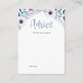 Mini Advice voor nieuwe ouders Baby shower cards Advieskaart (Voorkant)
