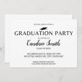 Mini Afstudeerder Uitnodiging Sjabloon - Graduatio (Voorkant / Achterkant)