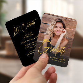 Mini afstudeerhoed script foto afstudeer uitnodigi informatiekaartje