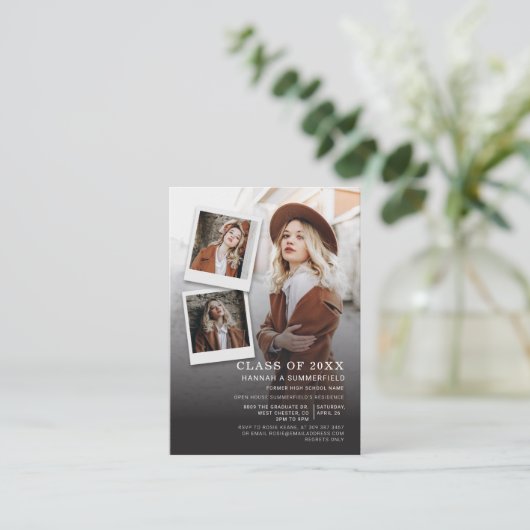 Mini Afstuderen 2025 Party Foto's Open Huis Kaart (Staand voorkant)