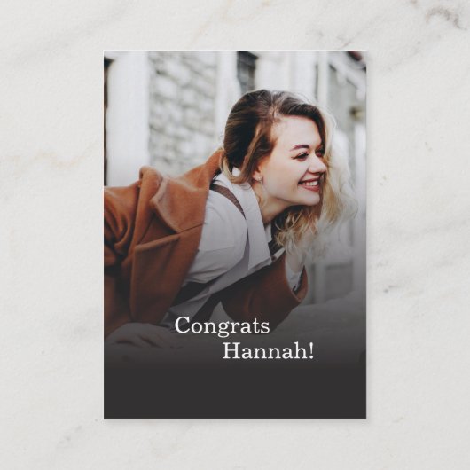 Mini Afstuderen 2025 Party Foto's Open Huis Kaart (Achterkant)