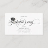 Mini Afstuderen uitnodigen, Klasse van 2024 Afstud Informatiekaartje (Voorkant)