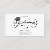 Mini Afstuderen uitnodigen, Klasse van 2024 Afstud Informatiekaartje (Voorkant)