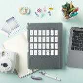 Mini Alfabet Index Tab Pagina Scheiding Tab Gevouw Sticker (iPad Cover)