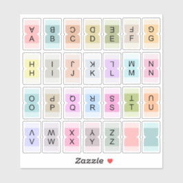 Mini Alfabet Index Tab Scheiding Bujo Label 