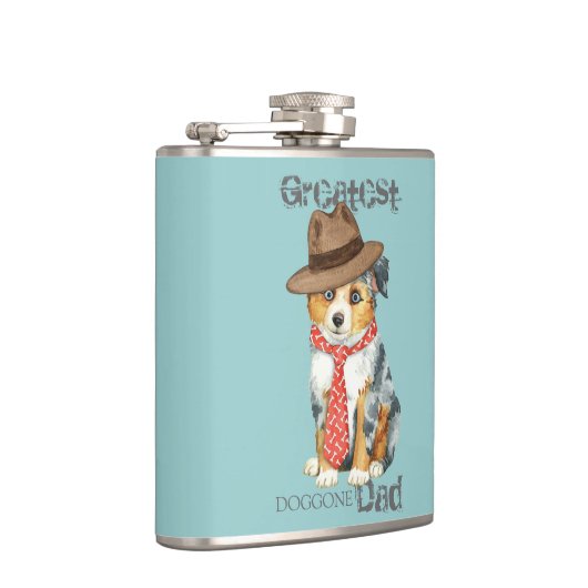 Mini American Shepherd Dad Heupfles (Rechts)