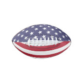 Mini-Amerikaans Football met sterren en strepen (Voorkant)