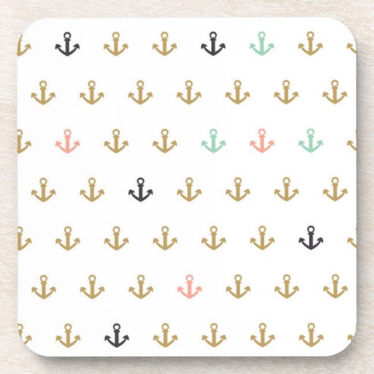 Mini Anchor Pattern Bier Onderzetter (Voorkant)