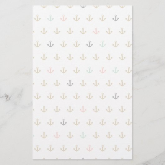 Mini Anchor Pattern Briefpapier (Voorkant)