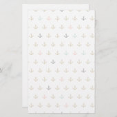 Mini Anchor Pattern Briefpapier (Voorkant / Achterkant)
