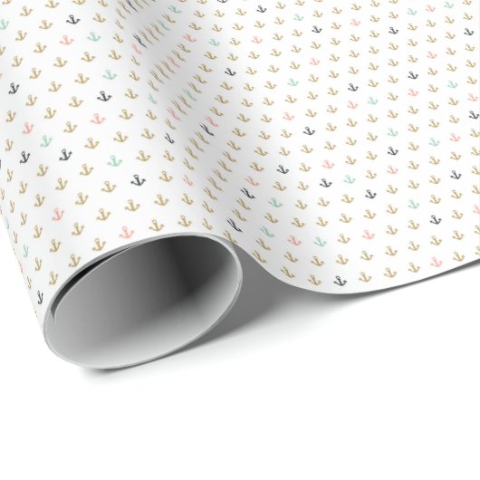 Mini Anchor Pattern Cadeaupapier (Rol Hoek)