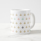 Mini Anchor Pattern Grote Koffiekop (Voorkant rechts)