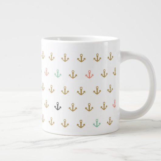 Mini Anchor Pattern Grote Koffiekop (Rechts)