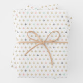 Mini Anchor Pattern Inpakpapier Vel (In situ)