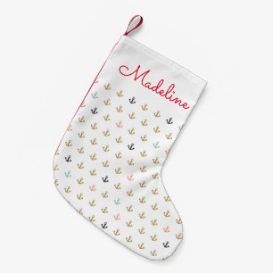 Mini Anchor Pattern   Jouw namen toevoegen Kleine Kerstsok
