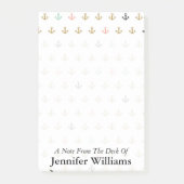 Mini Anchor Pattern | Jouw namen toevoegen Post-it® Notes (Voorkant)
