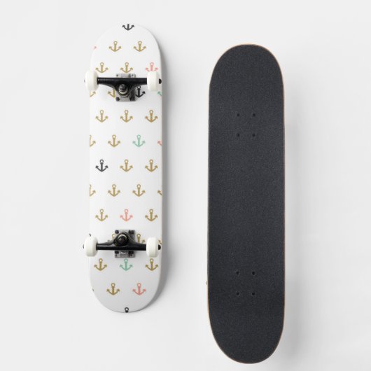 Mini Anchor Pattern Skateboard (Voorkant)