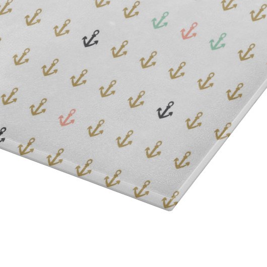 Mini Anchor Pattern Snijplank (Hoek)