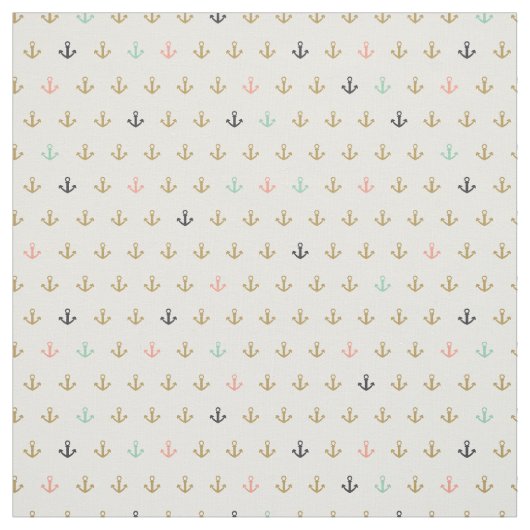 Mini Anchor Pattern Stof (Swatch)