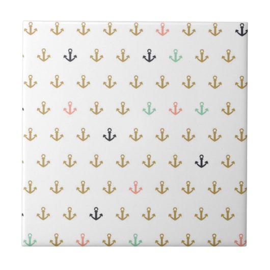 Mini Anchor Pattern Tegeltje (Voorkant)