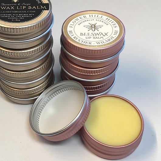 Mini Apiary Heraldic Bee Lip Balm of Candle Label