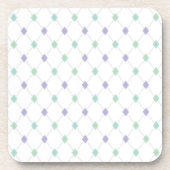 Mini Argyle - Mint & Lavender Drankjes Onderzetter (Voorkant)