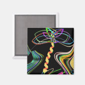 Mini Art Neon Palm Magneet (Voorkant / Achterkant)