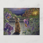 Mini Art Rabbit Dreams Fantasy Briefkaart (Voorkant)