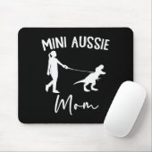 Mini Aussie Mom Australian Shepherd Dog Dinosaur W Muismat (Met muis)