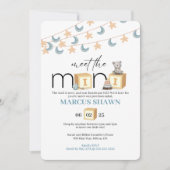 Mini Baby Welkom Uitnodiging (Voorkant)