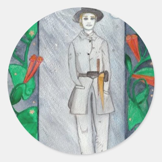 Mini Ball #1 Ronde Sticker (Voorkant)