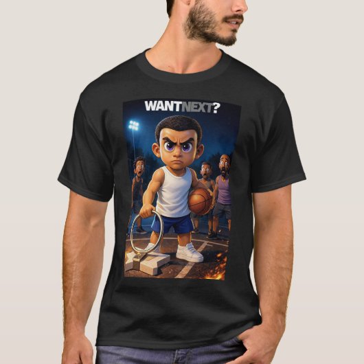 Mini Baller - Volgende gewenst? T-Shirt (Voorkant)