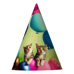 Mini Balloon Kat Pair - Pet van de Birthday Party Feesthoedjes