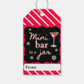 Mini Bar in een Jar Gift Label Cadeaulabel (Voorkant)