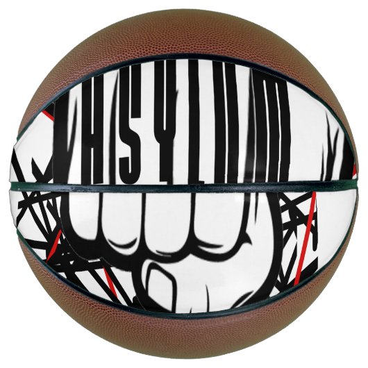 Mini Basketbal Hoepel Asiel Graffiti Vuist Ontwerp (Voorkant)