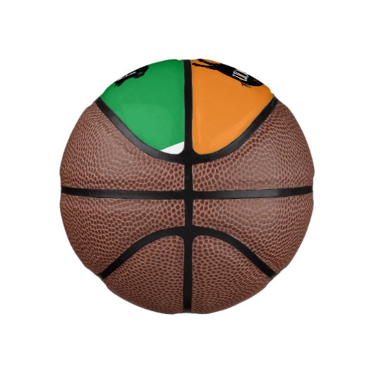 Mini Basketbal met aangepaste varkensmascotte logo (Rechts)