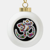 Mini Basketbalring Keramische Bal Ornament (Voorkant)